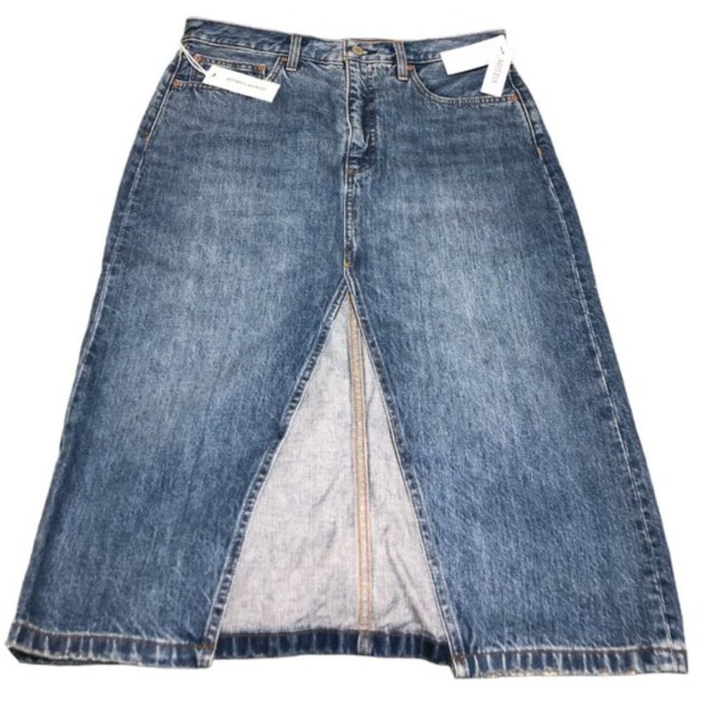 NWT Aritzia Denim Forum The '90s Halle Denim Skirt - Picture 7 of 12